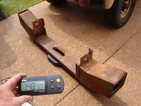 1983 Ford Bronco - This is JUST the bumper beam & the storage boxes. Not bad considering how strong it is. It's survived stalling the winch a few times, a rol…