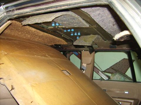 1982 Ford Crown Victoria LTD - After taking tons of trim out along the headliner, and also the package tray and rear seat, the headliner comes down. Four door cars can ta…