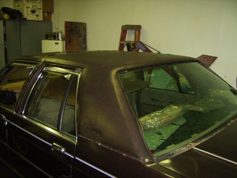 1982 Ford Crown Victoria LTD - The trim around the doors and windows is removed. The "LTD Crown Victoria" is also removed. The "Crown" trim in the center of the roof is r…