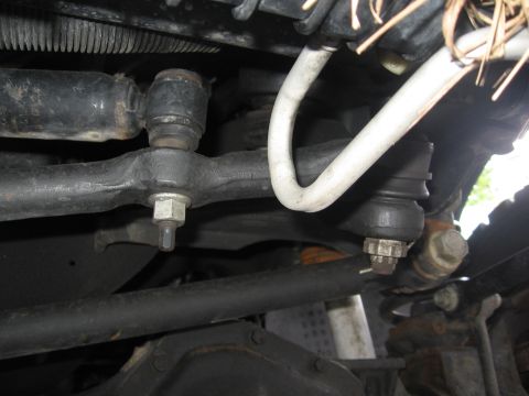 1974 Ford F-100 - This image shows the steering components of a vehicle, not a specific model year.