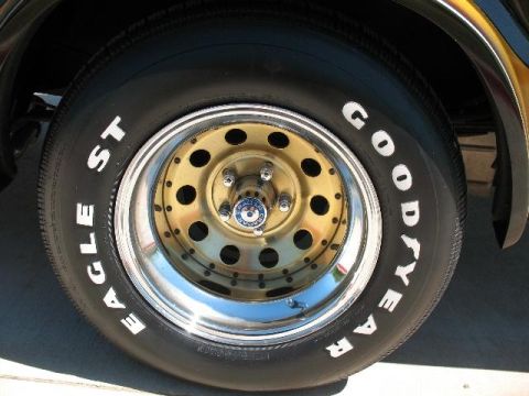 1978 Ford E250 - Close-up of a tire and wheel assembly, showing brand and model details.