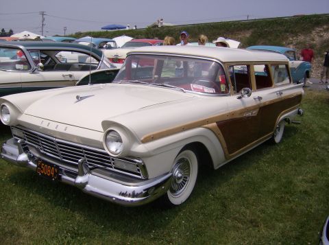1970 Ford Ranchero - This 1957 Ford Fairlane 500 Town Victoria features distinctive wood paneling on its sides.