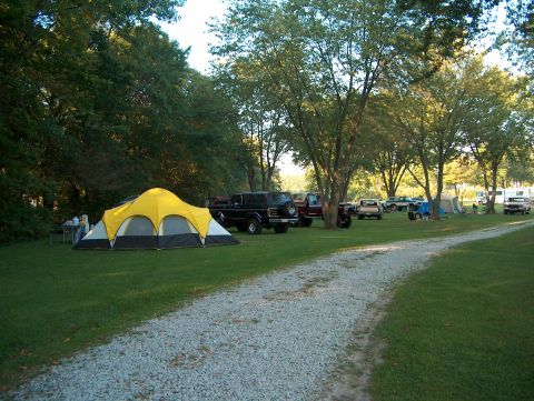 1978 Ford Bronco - The campsite Sunday morning.