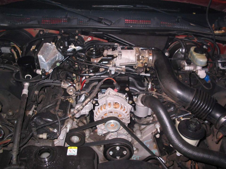 All done! And in about the time that Ford warranty says it takes.
But I still wanted to throw the 'crash bracket' out the nearest window.
Good thing our shop has none.