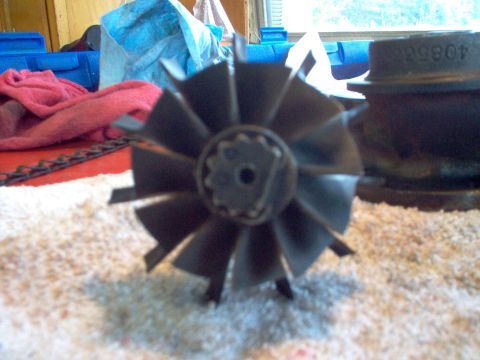 1996 Ford Probe - Close-up of a turbocharger turbine wheel, part number 40856 is visible on the housing.