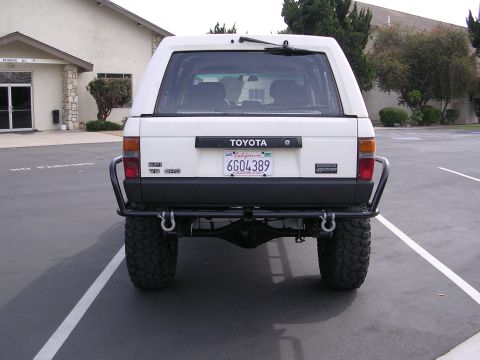 1985 Toyota 4Runner - This 1985 Toyota 4Runner is equipped with a heavy-duty aftermarket rear bumper and tow hitch.