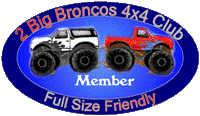 1996 Ford Bronco - 2 Big Broncos Logo - Full Size Friendly