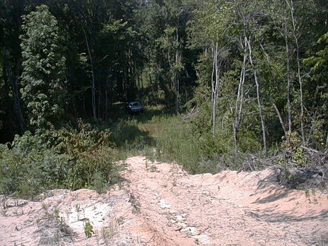 going up a-road trail