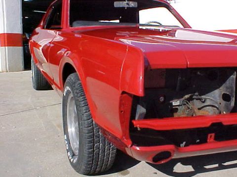 1967 Mercury Cougar - This 1967 Mercury Cougar is missing its front grille and bumper assembly.