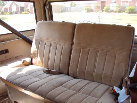 1975 Ford Bronco - We found this Dodge Colt Vista wagon rear seat during phase 1, but didn't have time to build the base for it. This base works, but it's not…