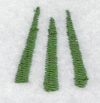 1983 Ford Ranger - Three green coil springs are shown against a white background.