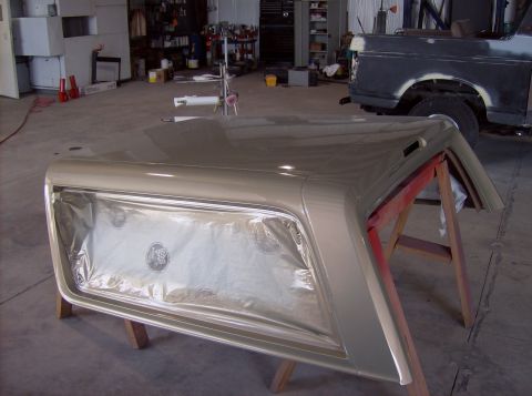 1994 Ford Bronco - topper painted and cleared