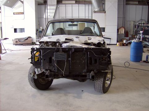 1994 Ford Bronco - new radiator core mount