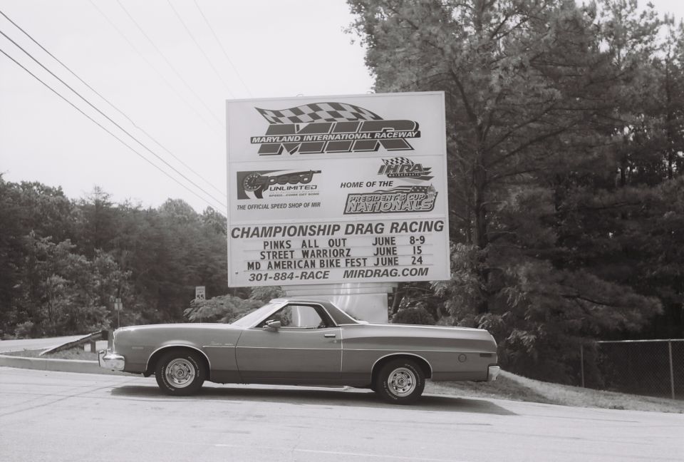 The Brick outside Maryland International Raceway (Budd's Creek).  Too bad I couldn't stick around, Pinks was being filmed in a few days.