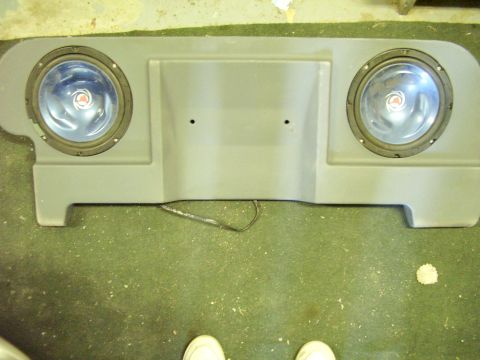 1996 Dodge 2500 - Speaker enclosure with two speakers, likely for a vehicle's interior.