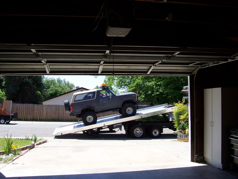 time to unload the bronco