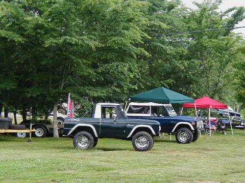 1990 Ford Bronco - Lined up for the Show N Shine