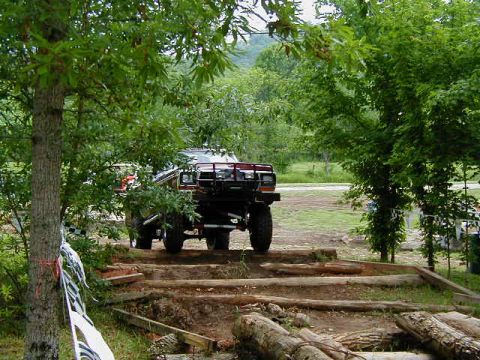 1990 Ford Bronco - Marty attempting the logs Again