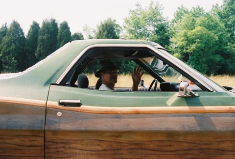 1973 Ford Ranchero - Dennis on a 60 mph pass on my left. At least he used a signal!