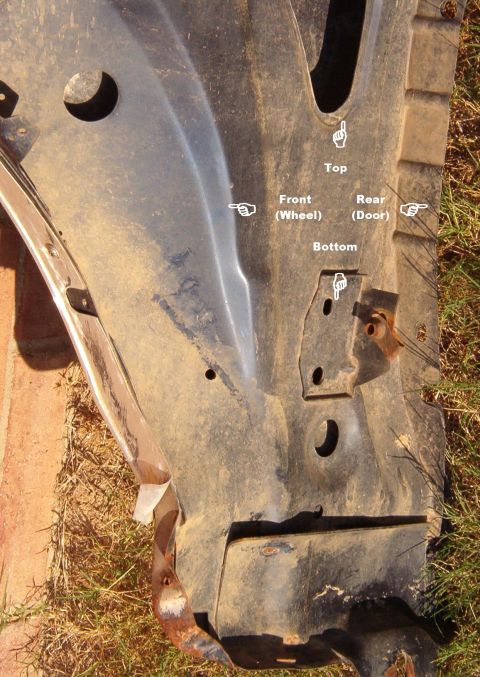 1983 Ford Bronco - SOLD right fender from '94 EB Bronco