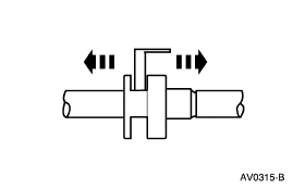 2001 Ford Crown Victoria - 4. Spread the hairpin clip legs and push the clip into the fitting.