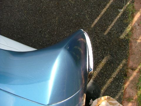 1970 Ford Ranchero - Close-up of the front fender and headlight on a 1970 Ford Ranchero.