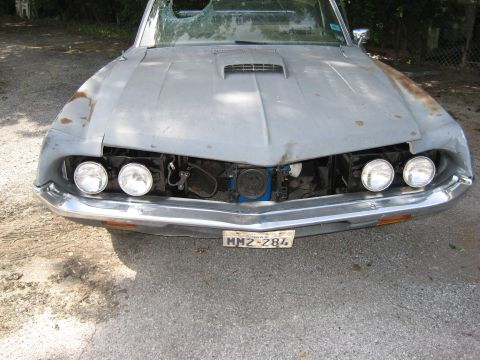 1970 Ford Ranchero - front view -small dent in nose of hood-fixable