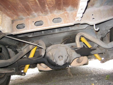 1970 Ford Ranchero - under view of rear -little surface rust where fuel tank was
