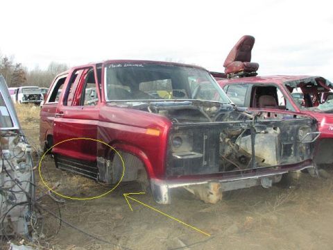 1981 Ford Bronco - notice the Testarosa Vents molded into the doors...