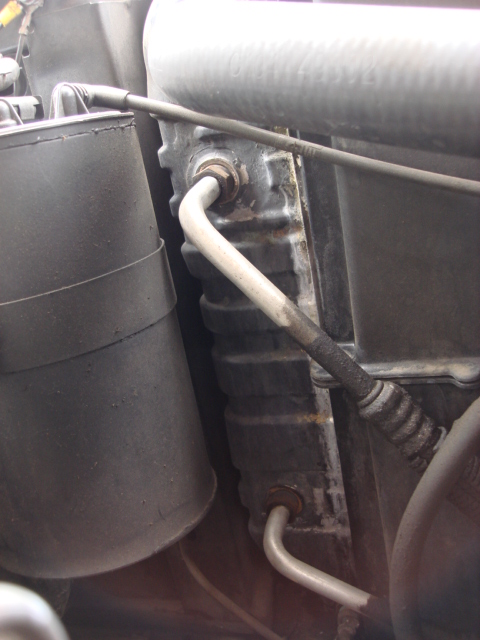 1983 Ford Bronco - you can see some of the leak here next to the tank.