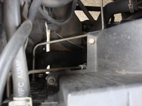 1983 Ford Bronco - there are 2 more screws on the side of the shroud.