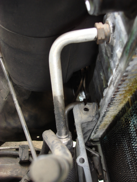 1983 Ford Bronco - this is the oil cooler lines.