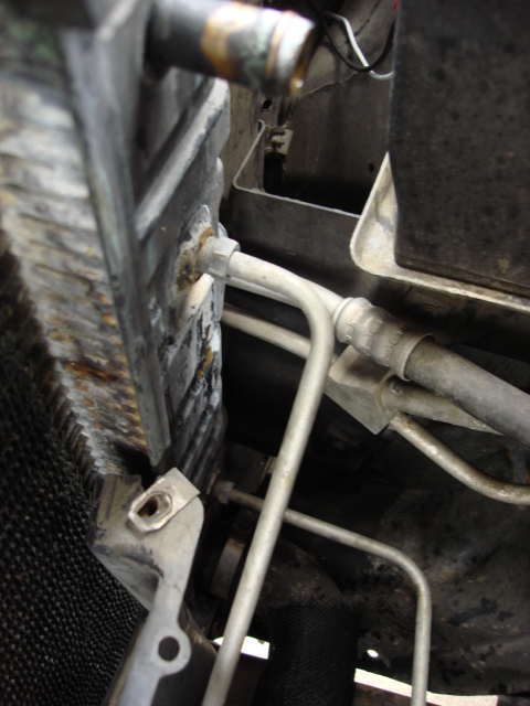 1983 Ford Bronco - here is the tranny cooler side a second view
