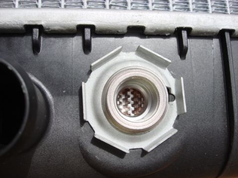 1983 Ford Bronco - here is a closer view of the oil cooler inside.