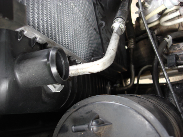 i reconnected the oil cooler lines after replacing the o-rings. i was missing one.