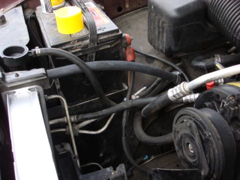 1983 Ford Bronco - i replaced the heater return line and the over flow line.
