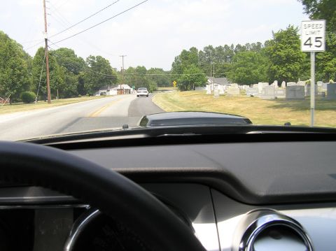 2007 Ford Mustang - Here's a view from the driver's seat of the 'stang.