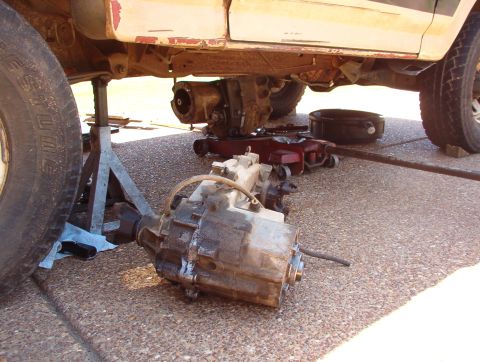 1983 Ford Bronco - This is the 4th trans going in. The 2nd will get rebuilt first; then the 3rd. If this one has any problems, I'll rebuild it, too.