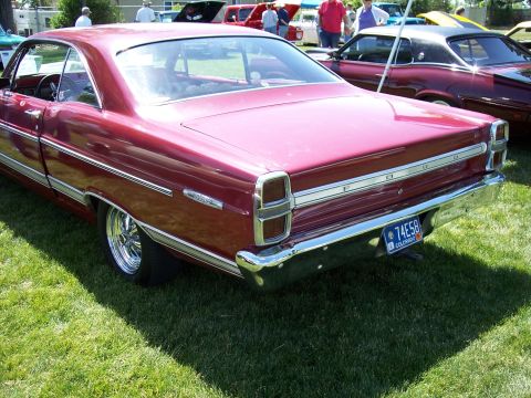 1972 Ford Ranchero - A classic Ford Fairlane is shown from the rear, with a Colorado license plate visible.