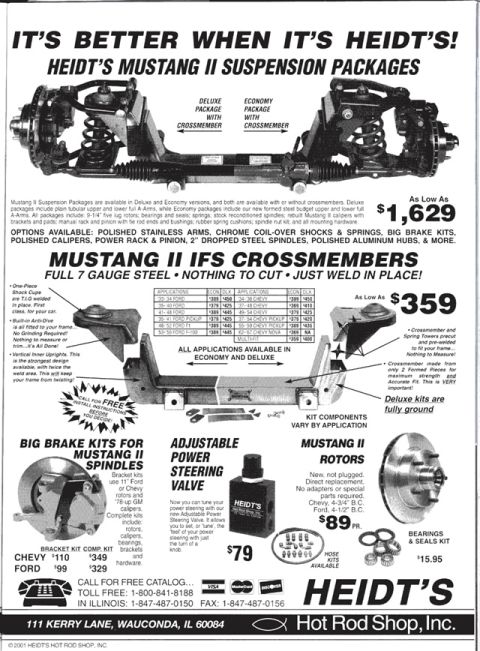 1981 Ford Bronco - Heidt's offers Mustang II IFS suspension packages, brake kits, and steering valves for various applications.