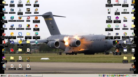 1997 Ford Crown Victoria - A C-17 Globemaster III aircraft experiences an engine fire while on the tarmac.