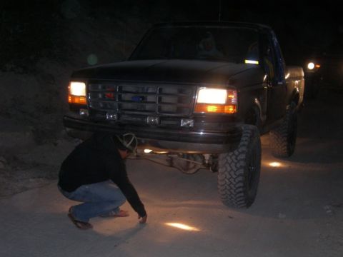 1994 Ford Bronco - checking the rock lights