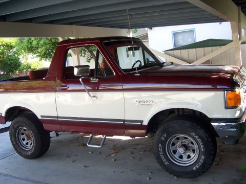 1991 Ford Bronco - Iv'e started taking off the accent peices as well as the rubber bumper trim. My wife told me that it "aged" the truck. It think she was rig…