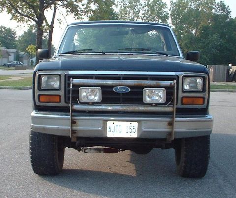 1985 Ford Bronco - what people see in ther rear view mirror.