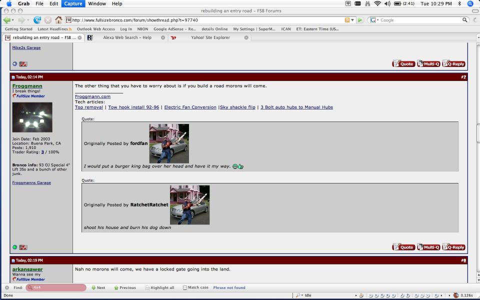 Screenshot of a web forum thread in a browser window