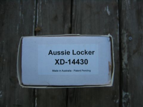 1973 Ford F-100 - A box for an Aussie Locker part is shown, with text indicating its origin and patent pending status.