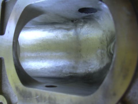 1996 Ford Crown Victoria - Interior view of a metal engine intake manifold plenum, likely from a car part.