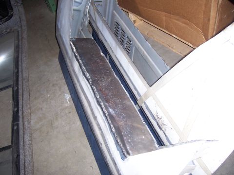 1991 Ford Bronco - Unfinished vehicle interior with visible welding and metalwork, suggesting a project in progress.