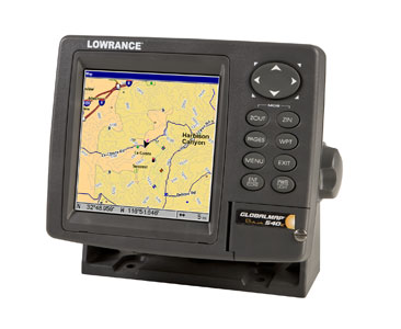 1992 Ford Explorer - A Lowrance GlobalMap 540 GPS unit is shown with its screen displaying a map.
