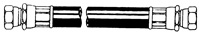1991 Ford Bronco - Brake hose with metal fittings on each end.